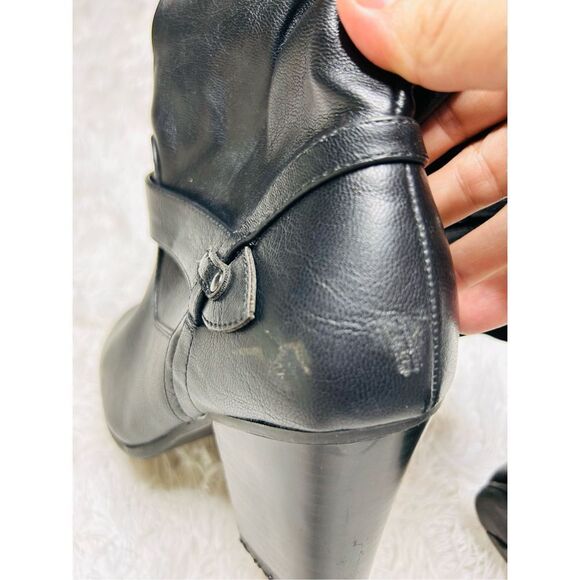 White House Women’s Gracelynn Black Slouch Boots Size 9W - Picture 9 of 12